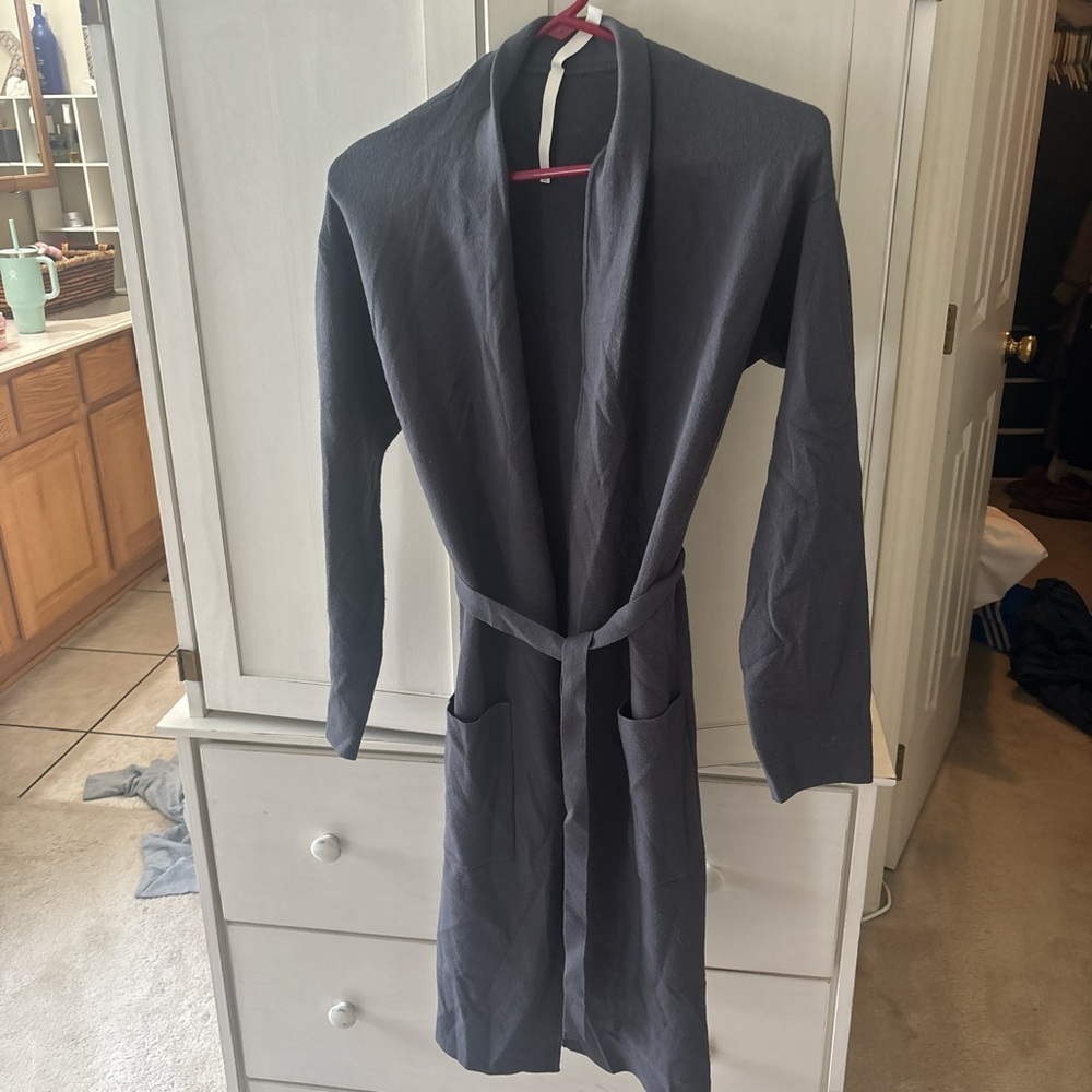 Aritzia long cardi- size small- gray